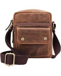 Lloyd Baker - Benson Distressed Leather Crossbody Bag - Lyst
