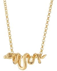 Scream Pretty - Plated Chinese Zodiac Snake Necklace - Lyst