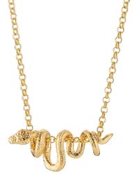 Scream Pretty - Plated Chinese Zodiac Snake Necklace - Lyst