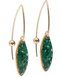 Kate Koel - Malachite Drop Earrings Filled Oval Dangles - Lyst