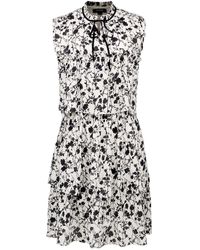 Smart and Joy - Short Dress With Ruffles And Floral Print - Lyst