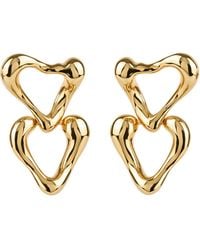 Ballinger Jewellery - Heart Drop Statement Chunky Lover Valentine's Day Earrings Soft Romance - Lyst