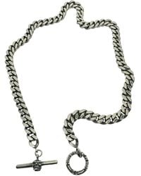 Tg-Jewellery by Tamara Gervasio - Curb Chain With Skull T-Bar Power Japanese Sign - Lyst