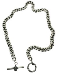 Tg-Jewellery by Tamara Gervasio - Curb Chain With Skull T-Bar Power Japanese Sign - Lyst