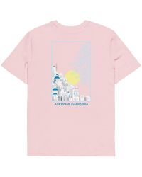 Anchor and Crew - Cotton Santorini Landmark Organic Cotton T-Shirt - Lyst