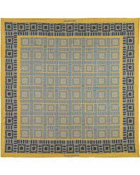 Otway & Orford - 'City Squares' Geometric Silk Pocket Square - Lyst