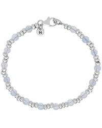 Nellou Jewellery - Gem Aquamarine Bracelet March Birthstone Sterling - Lyst