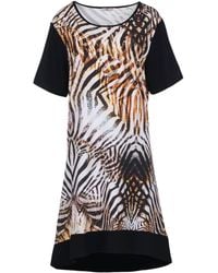 Conquista - Short Sleeve Tiger Print Dress Plus Size - Lyst