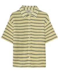 Thisisu Collection - Solea Striped Knit Beachwear Shirt - Lyst