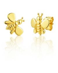 Unaloe - Plated Bee Stud Earrings – Symbol Of Vitality And Nature – Jewellery For - Lyst