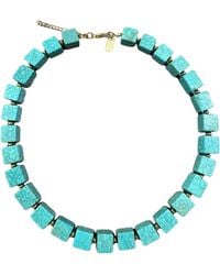 Christina Greene - Laguna Square Beaded Necklace - Lyst