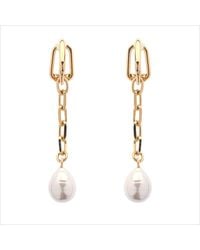 Emma Holland Jewellery - Baroque Pearl Chain Drop Clip Earrings - Lyst