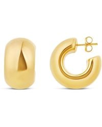 SHYMI - Curved Chunky Hoops - Lyst