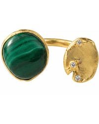 Rare Matters Jewelry - Smooth Malachite Statement Ring - Lyst