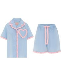 Love Letters X - Dolce Azzurro Short Pyjama Set - Lyst