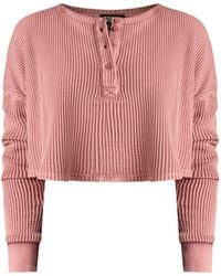 Known Supply - Waffle Long Sleeve Henley Tee - Lyst