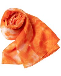 Silk and Bears - Sunburst Shibori Silk Shawl – Hand-Dyed Mulberry Silk, Beach & Pool Wrap - Lyst