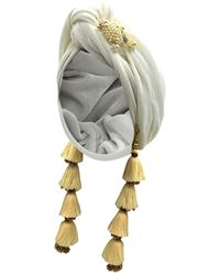 Julia Clancey - Ivory & Pearl Poodle Dorado Turban - Lyst