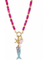Ormiro - Seaside Treasure Fish & Shell Beaded Necklace - Lyst