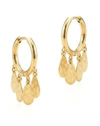 Jaredjamin - Sienna Hammered Teardrop Hoop Earrings - Lyst