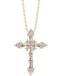 Vanimy - Byzantine Faith Cross Pendant Necklace - Lyst