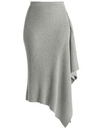 Paisie - Draped Knitted Skirt - Lyst