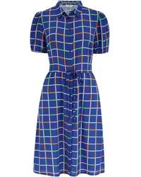 Sugarhill - Salma Mini Shirt Dress, Matchstick Check - Lyst