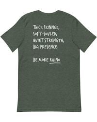Anchor and Crew - Heather Forest Think Ocean Rhino Aspirations Cotton Embroidered T-Shirt - Lyst