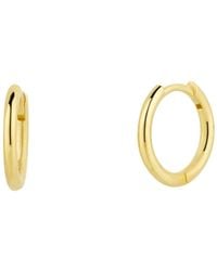 Spero London - Fine 14Ct Solid Hoop Earrings - Lyst