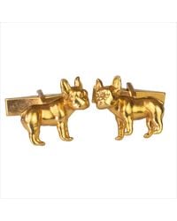 Simon Kemp Jewellers - French Bulldog Cufflinks Eighteen Carat On Solid Sterling - Lyst