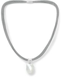 Pearls of the Orient Online - Decus Large Baroque 'Fireball' Cultured Freshwater Pearl Drop On Multi-Strand Necklace - Lyst