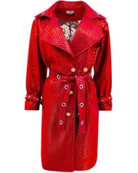 Maui X Lolita - Trinity Quilted Vegan Leather Trench Coat - Lyst