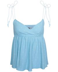 2KStyle - Cio Spaghetti Straps Viscose Top - Lyst