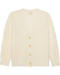 Ellsworth & Ivey - Neutrals Lilah V-Neck Knit Cardigan - Lyst