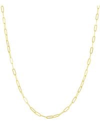 Spero London - Sterling Large Rectangular Chain Necklace - Lyst