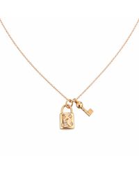 Ecce | Artisan Diamonds - Solid 14Ct Key Lock Diamond Chain Necklace - Lyst