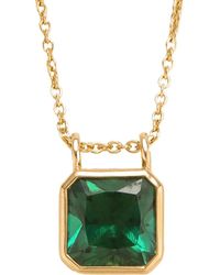 Juvetti - Margo Necklace Set With Emerald - Lyst