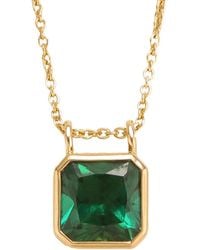 Juvetti - Margo Necklace Set With Emerald - Lyst