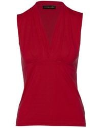 Conquista - Faux Wrap Sleeveless Top - Lyst