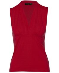 Conquista - Faux Wrap Sleeveless Top - Lyst