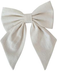 Sylk - Neutrals Hair Bow Clip - Lyst
