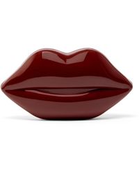 Lulu Guinness - Garnet Medium Lips Clutch Bag - Lyst