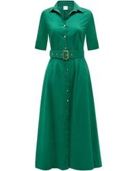 Why Mary - Shirt Dress Midi - Lyst
