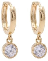 Uchi and Soto - Enso Circle Drop Hoop Earrings - Lyst