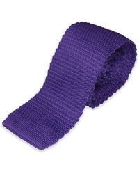 Gresham Blake - Skinny Knit Tie - Lyst