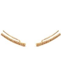 SALLY SKOUFIS - Naked Ear Climber With Made Champagne Diamonds - Lyst