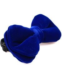 DAVID WEJ - Velvet Pretied Bow Tie – Royal - Lyst