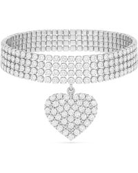 Maison De Gala - Radiant Heart Crystal Choker - Lyst