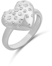 SHYMI - Scattered Stone Puffy Heart Ring - Lyst