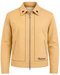 Nooltrends - Neutrals Latte Palmeraie Embroidered Jacket - Lyst